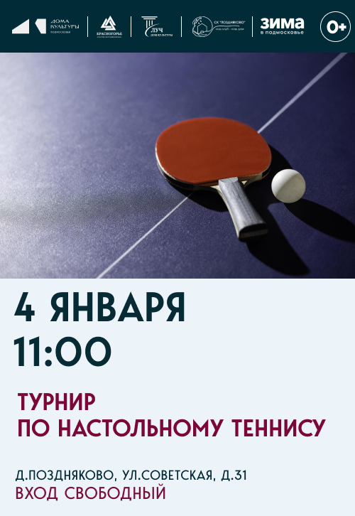 Турнир по настольному теннису