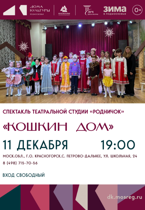 Отчетный показ спектакля «Кошкин дом»